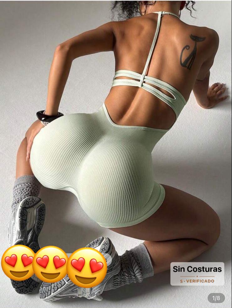 DEWBERA MONO DEPORTIVO DE MUJER- ENTERIZO TIRAS VERDE CLARO